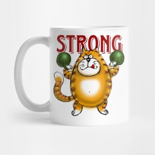 Be STRONG Muscle Cat Mug